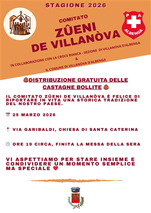Distribuzione gratuita delle castagne bollite